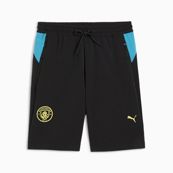 Manchester City PUMATECH 6" Woven Shorts Men, PUMA Black-Magic Blue, extralarge-GBR